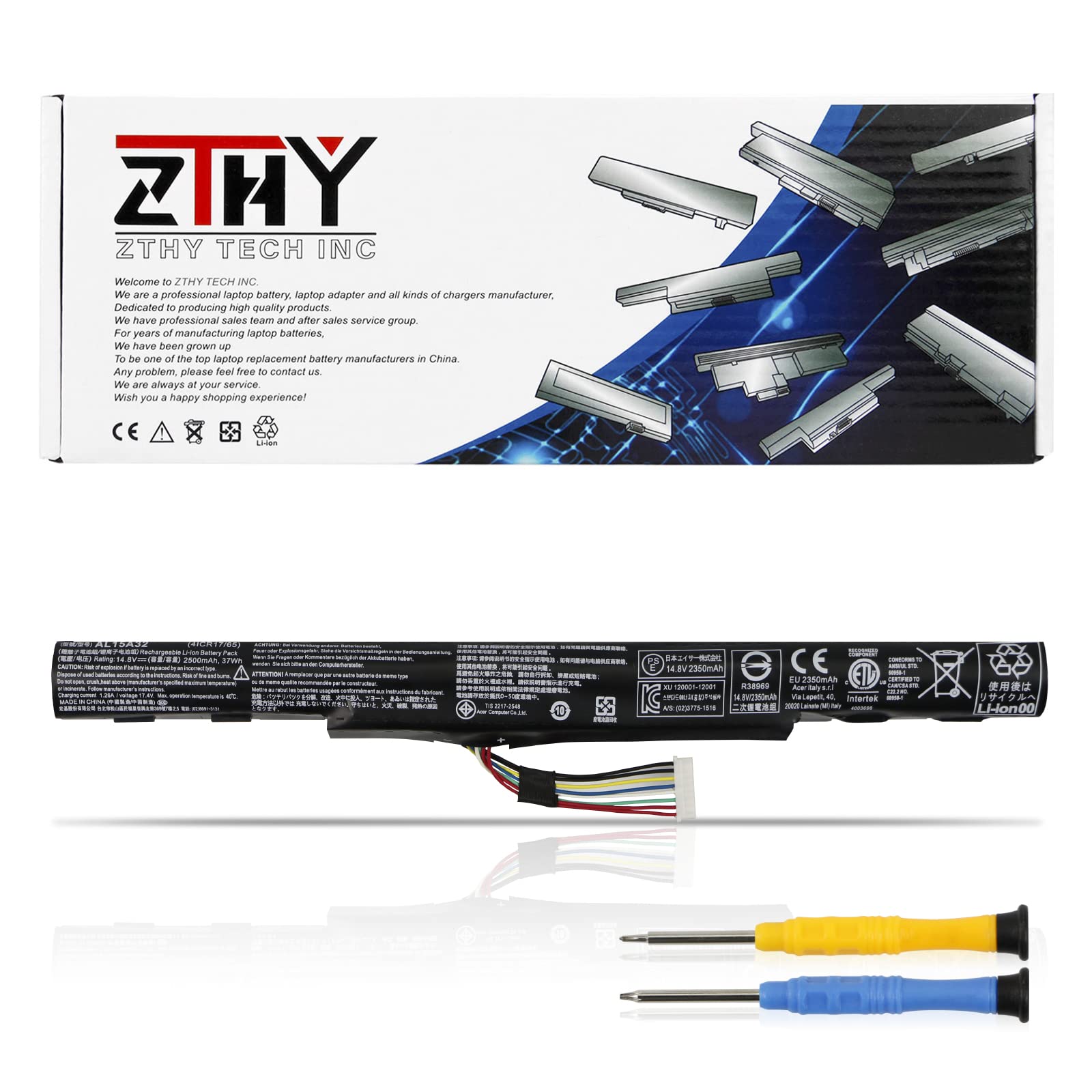 ZTHY AL15A32 Replacement Laptop Battery for ACER Aspire E5-573 E5